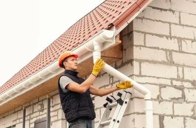 Pose et remplacement de gouttières à Crouseilles